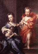 Sir Godfrey Kneller Edward and Lady Mary Howard oil